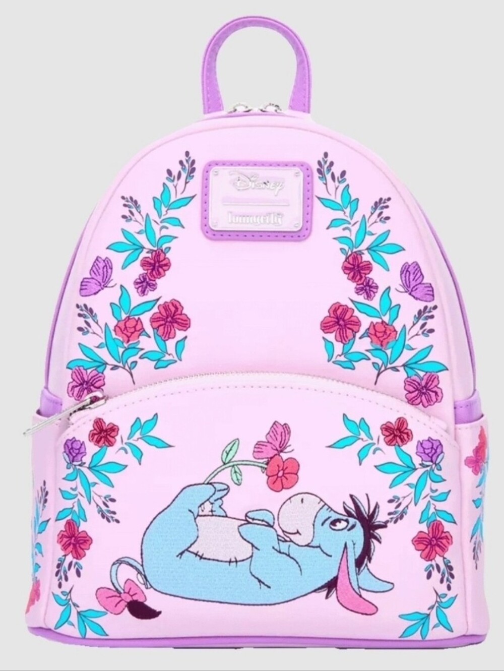 Nwt! Loungefly Disney Winnie The Pooh Eeyore Floral Mini Backpack